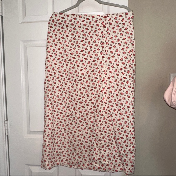 Zara Dresses & Skirts - Zara Linen-Viscose Buttoned Side-Slit Skirt BLOGGER'S FAVE!
